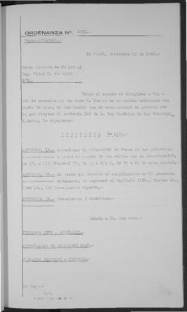 Ordenanza n° 1251 de 1948