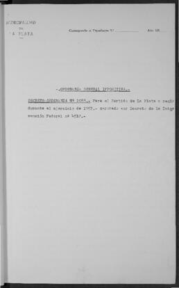 Ordenanza n° 2088 de 1957
