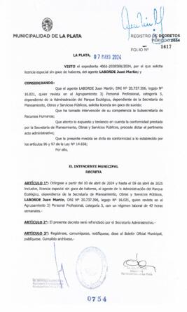 Decreto nº 754 de 2024, ALAK, Julio Cesar