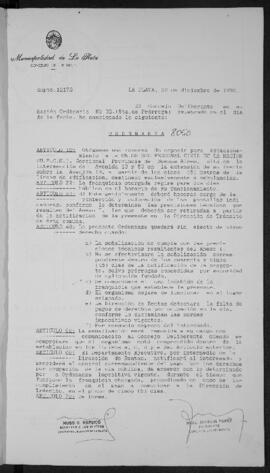 Ordenanza n° 8050 de 1992