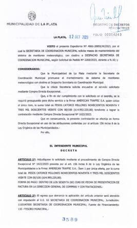 Decreto nº 3589 de 2023, GARRO, Julio cesar