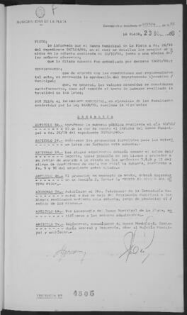 Ordenanza n° 4805 de 1980