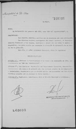 Ordenanza n° 4809 de 1981