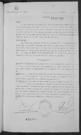 Ordenanza n° 4916 de 1981