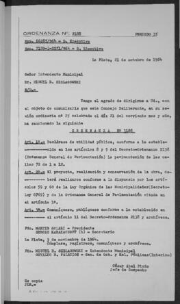 Ordenanza n° 3188 de 1964