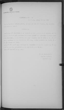 Ordenanza n° 47 de 1926