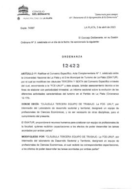 Ordenanza nº 12422 de 2023