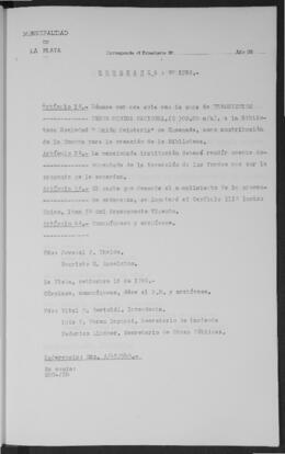 Ordenanza n° 1722 de 1949