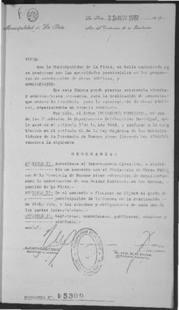 Ordenanza n° 5309 de 1982