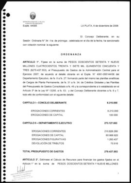 Ordenanza n° 10201 de 2006