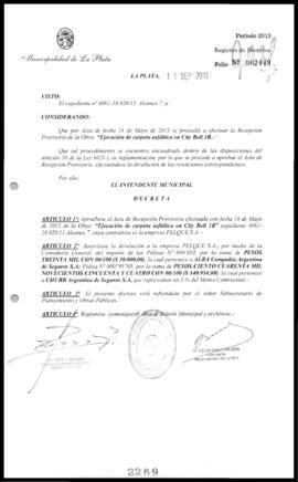 Decreto n° 2269 de 2013, Bruera, Oscar Pablo