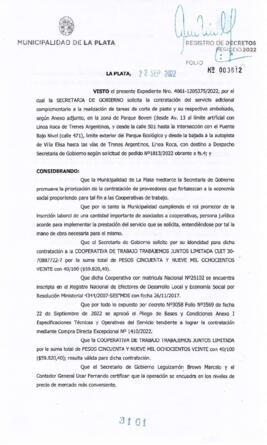 Decreto nº 3101 de 2022, GARRO, Julio cesar