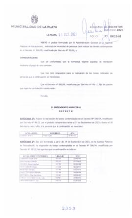 Decreto nº 2353 de 2021, GARRO, Julio cesar