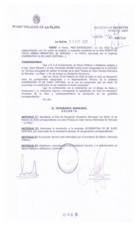 Decreto nº 446 de 2021, GARRO, Julio cesar