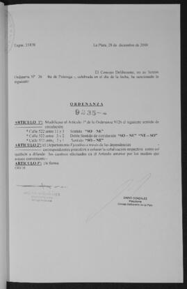 Ordenanza n° 9235 de 2000