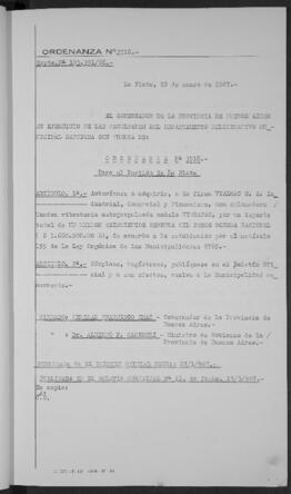 Ordenanza n° 3518 de 1967