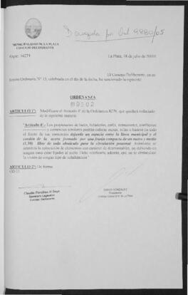 Ordenanza n° 9302 de 2001