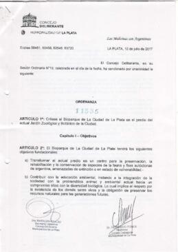 Ordenanza nº 11535 de 2017