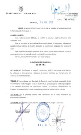 Decreto nº 1119 de 2022, GARRO, Julio cesar