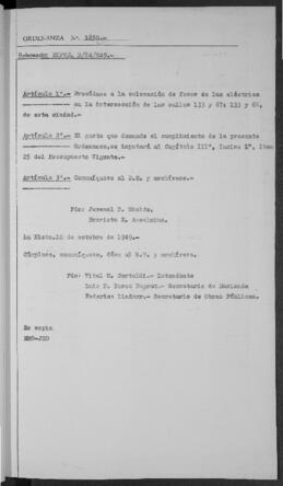 Ordenanza n° 1850 de 1949