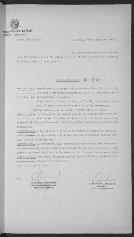Ordenanza n° 7483 de 1990