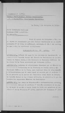 Ordenanza n° 3874 de 1973