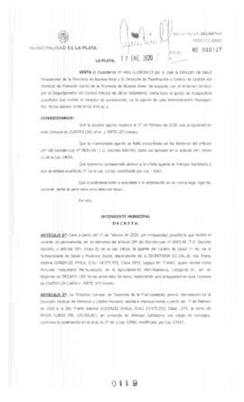 Decreto nº 119 de 2020, GARRO, Julio cesar