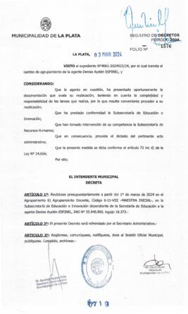Decreto nº 719 de 2024, ALAK, Julio Cesar