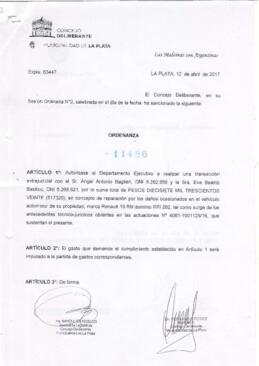 Ordenanza nº 11486 de 2017