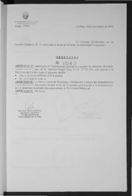 Ordenanza n° 9643 de 2003
