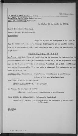 Ordenanza n° 3073 de 1964