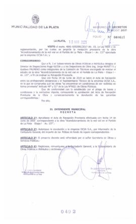 Decreto nº 492 de 2021, GARRO, Julio cesar