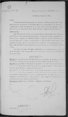 Ordenanza n° 4883 de 1981