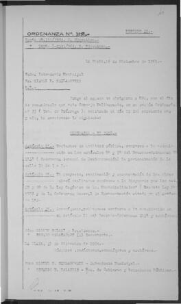 Ordenanza n° 3258 de 1964