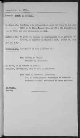 Ordenanza n° 1856 de 1949