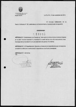 Ordenanza n° 11193 de 2014