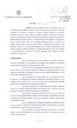 Decreto nº 1543 de 2021, GARRO, Julio cesar