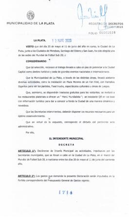 Decreto nº 1714 de 2023, GARRO, Julio cesar