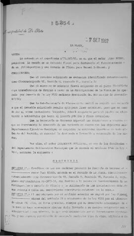 Ordenanza n° 5254 de 1982