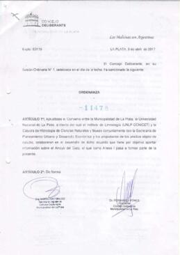 Ordenanza nº 11478 de 2017