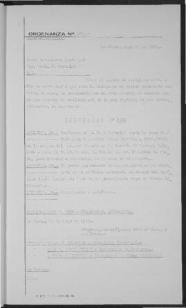 Ordenanza n° 1422 de 1949