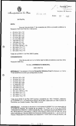 Decreto n° 32 de 2005, Alak, Julio Cesar