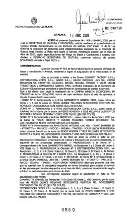 Decreto nº 569 de 2020, GARRO, Julio cesar
