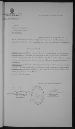 Ordenanza n° 5711 de 1984