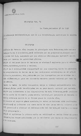 Ordenanza n° 82 de 1926
