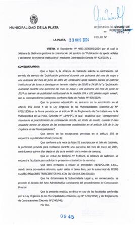 Decreto nº 945 de 2024, ALAK, Julio Cesar