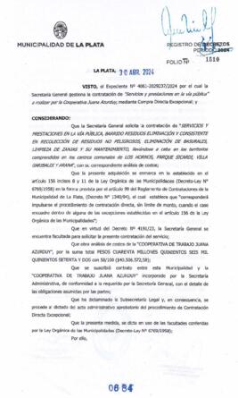 Decreto nº 684 de 2024, ALAK, Julio Cesar