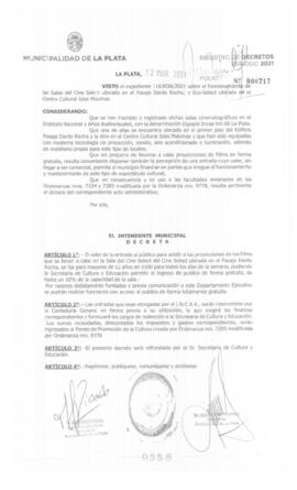 Decreto nº 558 de 2021, GARRO, Julio cesar