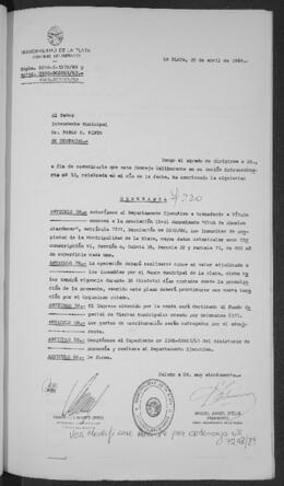 Ordenanza n° 7220 de 1989