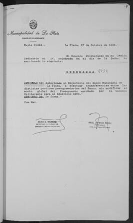 Ordenanza n° 8429 de 1994